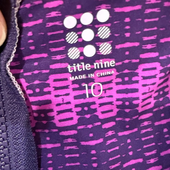 Title‎ Nine Arabella Nimblene Tank Dress Zipper Racer Back Stretch Size 10 - Picture 8 of 9